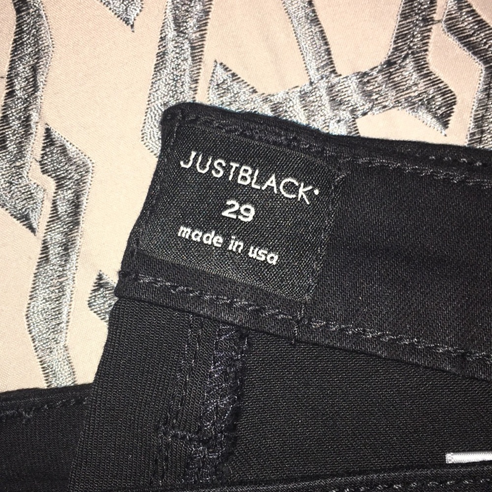 Sale🔹Just Black Shredded Distressed Skinny Jeans - Picture 5 of 5